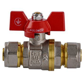 Кран кульовий для металопластика SOLOMON 16х16 B1182 000001241 фото