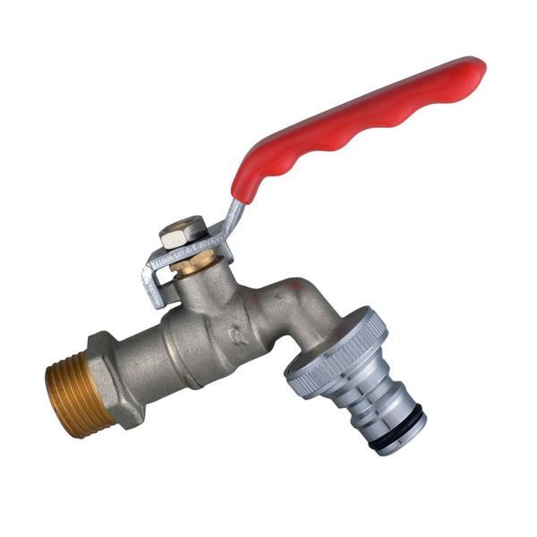 Кран кульовий для поливу Q PROFESSIONAL 1/2&Prime; NV-QP155 + коннектор швидкоз'ємний 000006920 фото
