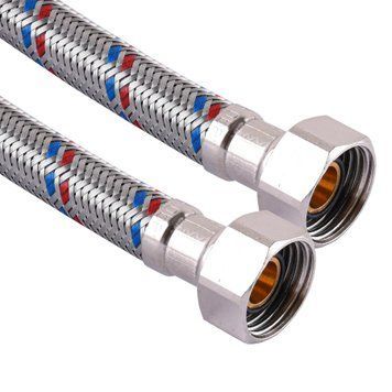 Шланг нержавіюча сталь SOLOMON 1/2&Prime;х1/2&Prime; ВВ 0,2м HS30 000001120 фото