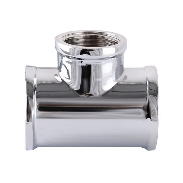Трійник SOLOMON 3/4&Prime;х1/2&Prime;х3/4&Prime; ВВВ хром 8202 000001124 фото