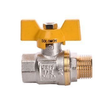 Кран кульовий прямий SOLOMON 1/2&Prime; ЗВ ЖБ PN40 B1008 000001321 фото