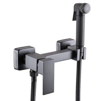 Змішувач гігієнічний Globus Lux Niagara GLN-5-106MIX-Graphite 000022950 фото