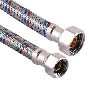Шланг нержавіюча сталь SOLOMON 3/8&Prime;х1/2&Prime; ВВ 0,5м HS30 000001201 фото